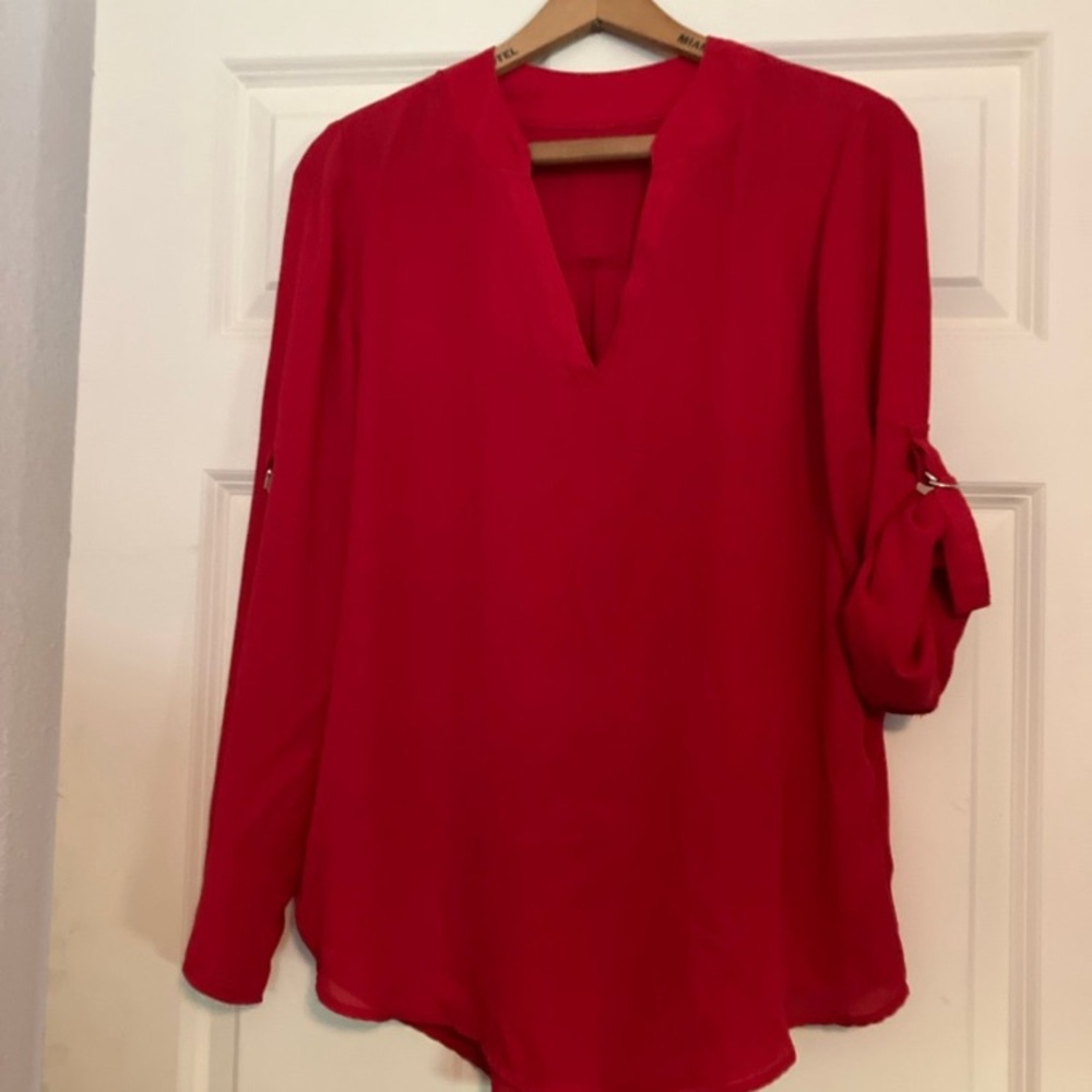 Elegant Red Women's Top
